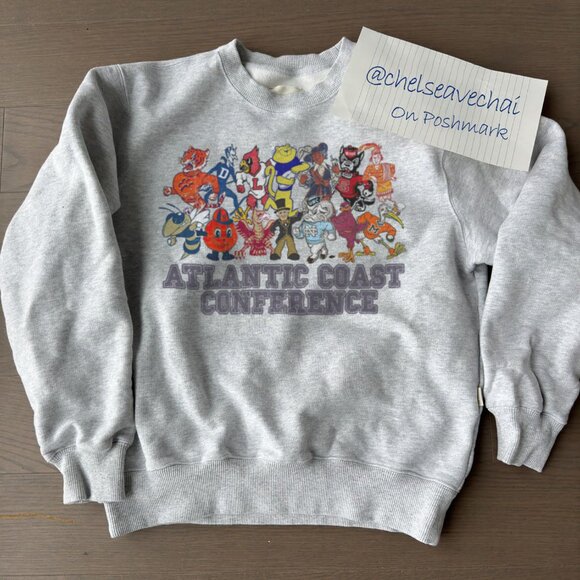 ACC Mascots Crewneck Sweatshirt - Atlantic Coast Conference Sweater, NCAA Tee - Picture 1 of 2